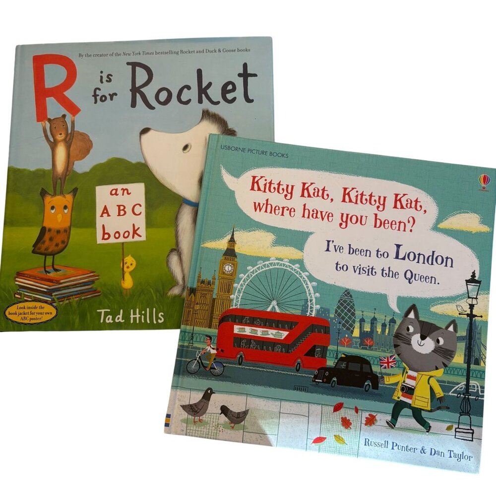 R Is For Rocket ABC Book By Tad Hills & Kitty Kat Kitty Kat London Book By Russe